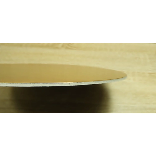 Podkład pod tort gruby 26 cm złoty czarny okrągły gładki mocny
